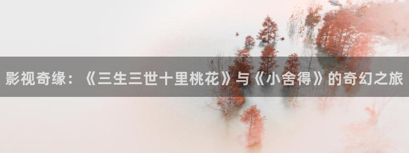 琪琪影视官网：影视奇缘：《三生三世十里桃花》与《小舍得》的奇幻之旅